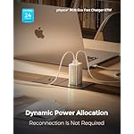 67W USB C Charger, RGB Eco Fast 2-Port Type C Charger, Compact Foldable Power Adapter for iPhone 17/16 Series, MacBook, Galaxy, iPad Pro, Apple Watch (Webb Gray) - Image 2