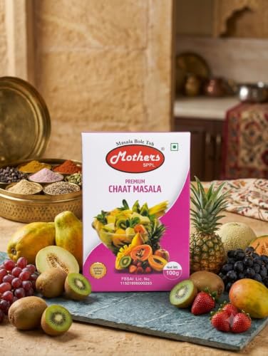 Image of MOTHERS SPPL Chat Masala - 100g Pack of 3 Unique Blend of Spices for Earthy Aroma & Rich Taste Spice for Regional & Traditional Recipes