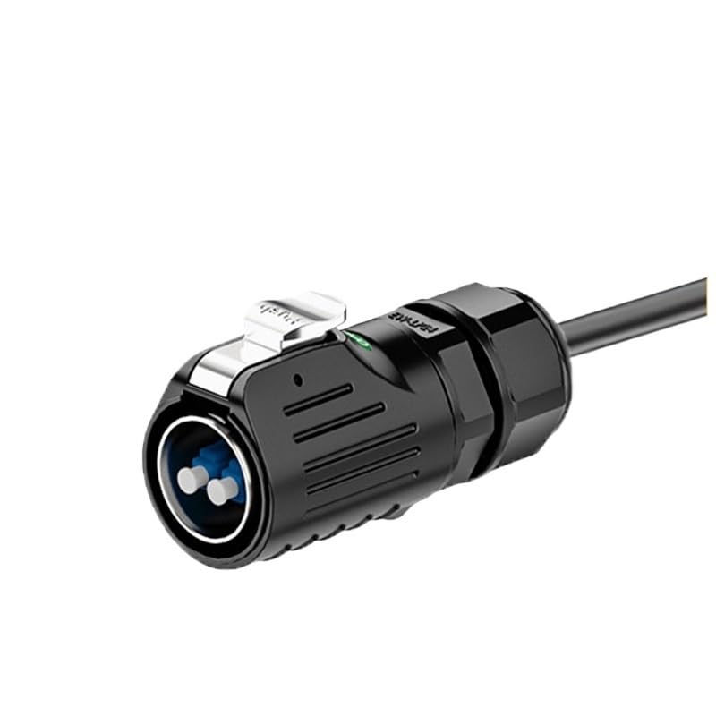 Male Plug Industrial Waterproof Optical Fiber Circular Network Communication Cable LP24 Type Aviation Connector
