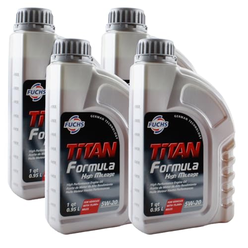 Aceite de motor TITAN FORMULA HIGH MILEAGE SAE 5W-20 4 cuartos