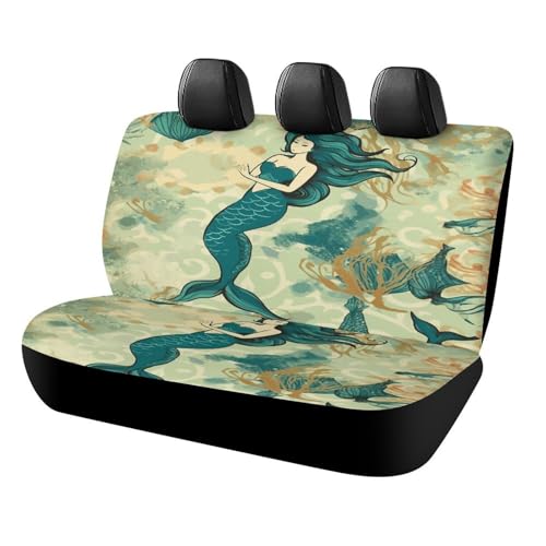 Funda de asiento de coche suave contra arañazos, protector trasero de sirena para camión y SUV