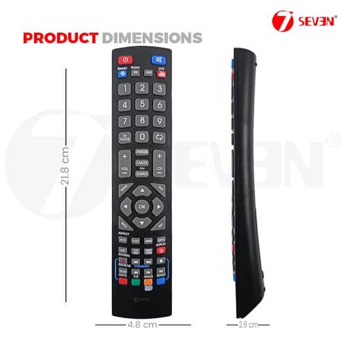 Image of 7SEVEN Compatible with Blaupunkt Tv Remote Suitable for Led Smart Android Television and Recommend to Match Exactly to replicate Function as Like Original Tv Remote Control