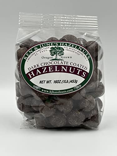 Dark Chocolate Coated Hazelnuts - 16 Oz Bag #TOP13