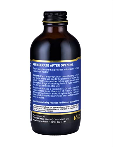 Immunia Vision - Wild Blueberry Concentrate + Lutein 20 Mg. Eye Health Antioxidant Supplement. Liquid Formula. Delicious Taste. 5 Ml/Day (For 24 Days). #TOP4