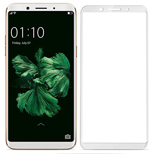 Image of Screen Protector for Oppo A83 (White) Tempered Glass Edge-to-Edge 6D Screen Guard With Installation Kit