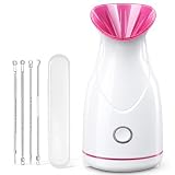 Gesichtsdampfer, Nano Ionen Gesichtssauna Face Steamer, 10s Schneller Dampf
