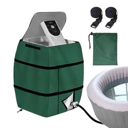 LOPOTIN Poolpumpe Abdeckung Whirlpool Pumpenabdeckung Spa Heizungspumpenabdeckung 16.9 * 14.9 * 21.2 inch Pump Cover Lazy Spa Whirlpool Zubehör Poolpumpenabdeckung für die Meisten Warmwasserbereiter