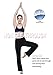 HISKYWIN Inner Pocket Yoga Pants 4 Way Stretch Tummy Control Workout Running Pants, Long Bootleg Flare Pants HF2 Black-XL