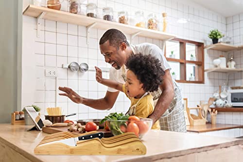 Royalhouse Bamboo Knife Block Holder, In-Drawer Knife Drawer Organizer, Perfect For Home And Chefs, Premium Knife Holder, Gift For Christmas And Housewarming, Knives Not Included #TOP6