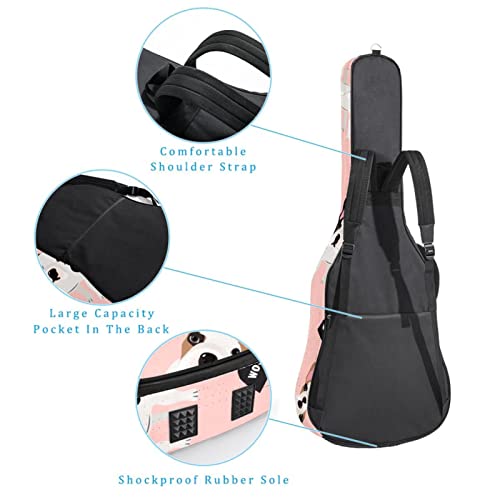 Housse imperméable pour guitare acoustique avec double bandoulière et poche Motif chats, Multicolore 06, 42.9×16.9×4.7… - Les Beatles, Paul McCartney, John Lennon, RIngo Starr, George Harrison Housse imperméable pour guitare acoustique avec double bandoulière et poche Motif chats, Multicolore 06, 42.9x16.9x4.7… – Image 4