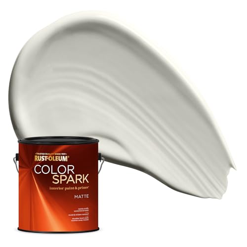Image of Rust-Oleum Color Spark Interior Paint and Primer in One, Matte, Tundra, 1 Gallon