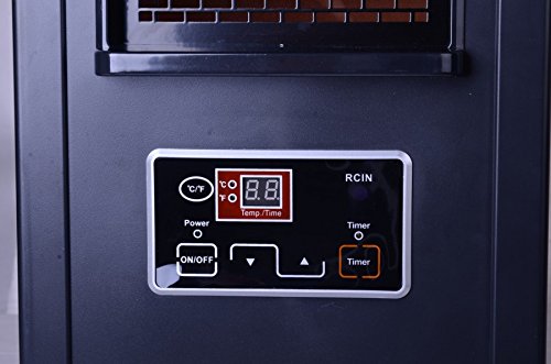 Close-up of the Homeleader IWH-07 digital control panel