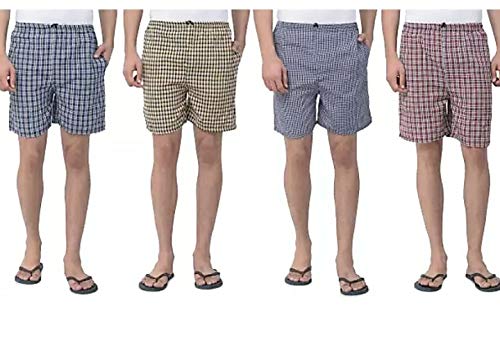 Men's Cotton Regular Shorts Boxers (Pack of 4)(Multicolor)-image-37