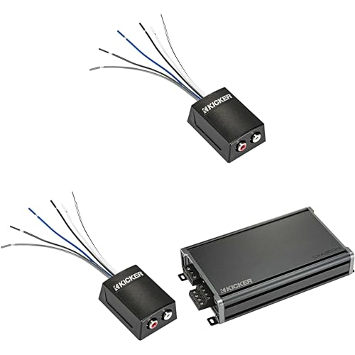 KICKER CX360.4 4-Channel Amplifier & (2) KISLOC2 Line Output Converter Bundle
