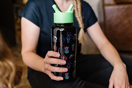 Simple Modern Disney Mickey Mouse Water Bottle With Straw Lid Vacuum Insulated Stainless Steel Metal Thermos | Gifts For Women Men Reusable Leak Proof Flask | Summit | 32Oz Mickey Mouse Retro #TOP6