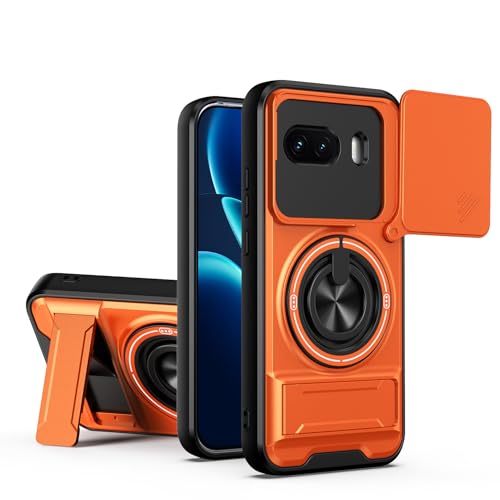 Funda protectora iQOO Z11 Turbo anticaídas con soporte magnético y ventana para cámara