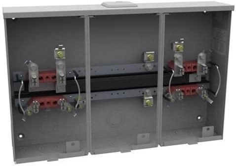 Milbank U8032-XL-KK-BLG 1 Phase Ringless Meter Socket With Horn Bypass 4 Jaw 2 Position 100 Amp