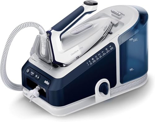 Braun CareStyle 7 - Pro Centrale Vapeur à eau chaude, Vapeur ultra puissant, Semelle FreeGlide 3D Plus, Réservoir XL, Vapeur Verticale et Système...