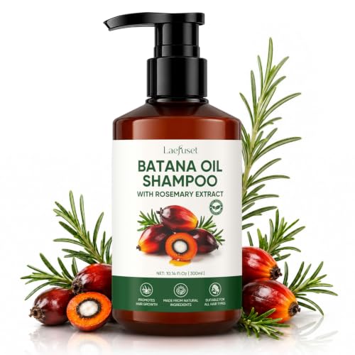 Batana Oil Shampoo for Hair Growth, Rosemary Shampoo, Reduces Hair Loss
