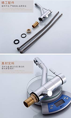 Robinet de cuisine mitigeur évier chrome rotatif à double levier
