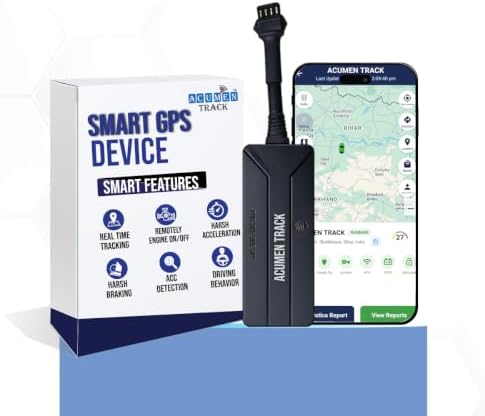 Acumen Track UC 900 (Remote Engine Lock) - Wired Hidden GPS Tracker with Real-Time Location Tracking,15+ Advanced Features for Car, Bike, Truck, and Bus – 1 Year Free Premium App Subscription