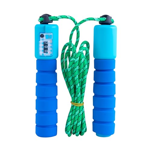 Cuerda de Saltar para Niños con Contador 240cm, Longitud Ajustable, Mangos de Espuma Cómodos, Ideal para Fitness y Deporte Infantil (Color Aleatorio)