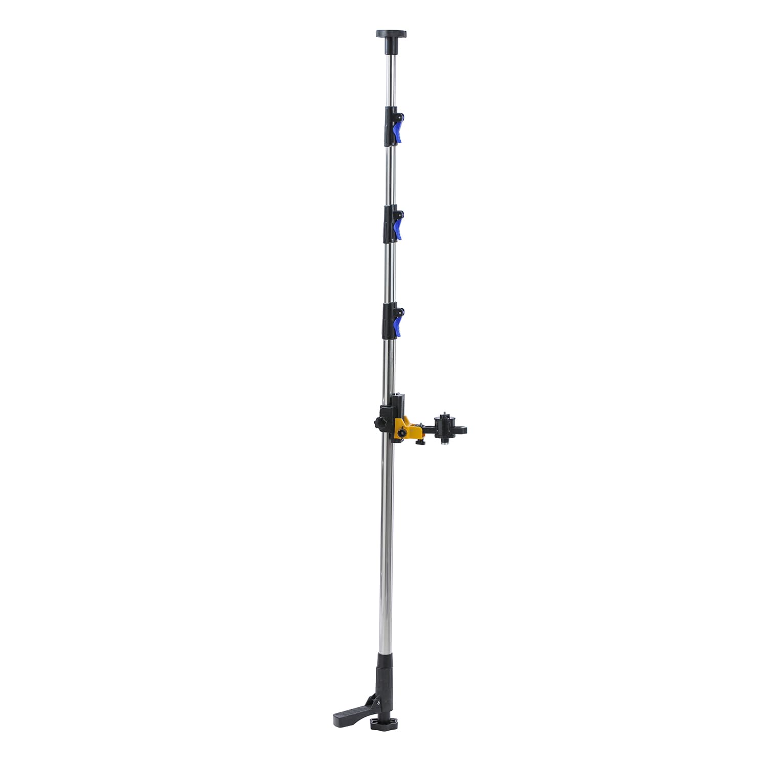TOPWAY Asta Telescopica 3.7M per Livella Laser, Acciaio Inox, Bloccaggio Rapido, con Supporto Regolabile e Borsa 311579
