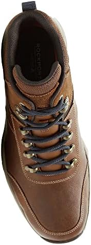 Rockport Men's Spruce Peak Hiker Boot, Leather Brown Leather, 6.5 Wide | Image 1