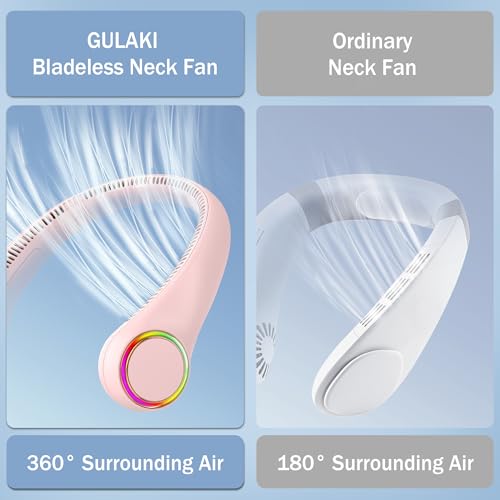 Ventilador personal sin aspas de diseño exclusivo recargable con iluminación LED 7