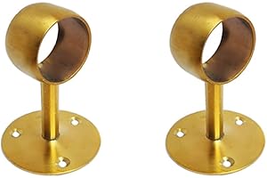 NELXULAS 1-1/2" Heavy Duty Brushed Golden Closet Rod