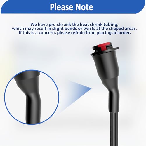 QINJOOELC D-Type 6.35mm 1/4" Female Panel Mount to 6.35mm Male Stereo Audio Cable 6.35mm TRS Headphone Guitar Extension Cable for Pro Audio Installations 1M/3.3Ft (Stereo TRS) by QINJOOELC - Image 2
