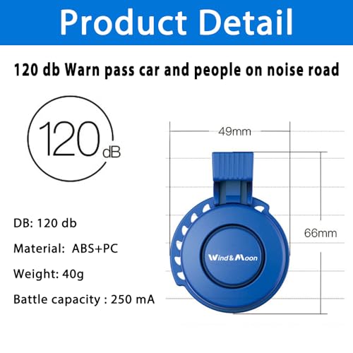 image for LESOVI Electronic Bike Horn 120db Cycling Electric Bicycle Horn 4 Soun