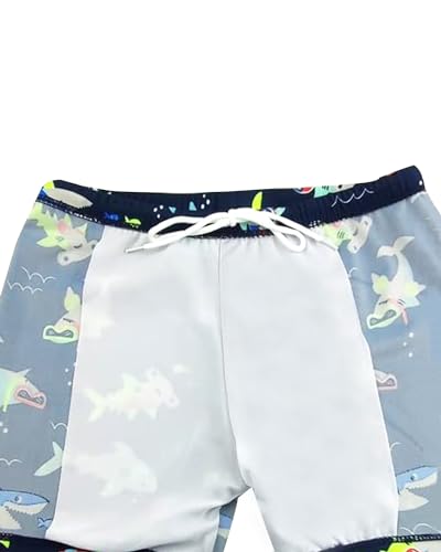 YAGATA UV Schutzkleidung Kinder Badebekleidung Junge Strand Kurzarm Shirt und Badehose