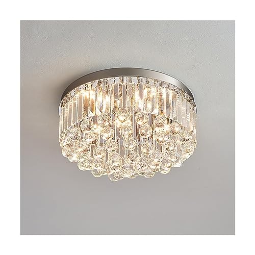 Plafonnier en cristal moderne de 45 cm avec variateur LED pour salon