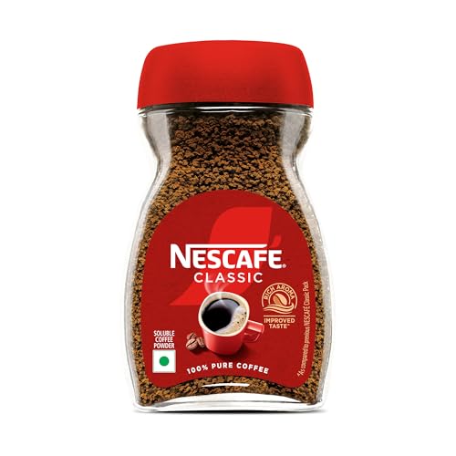 Nescafé Classic Instant Coffee Powder, 45g Jar | 100% Pure Coffee. Enjoy the rich aroma and bold taste in every sip