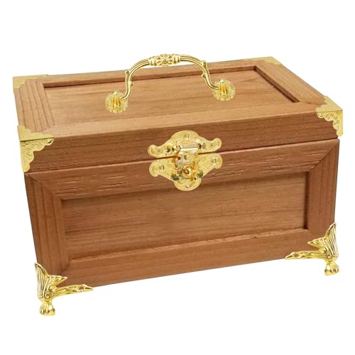 Charnières et poignée dorées pour boîte de rangement et boîte à bijoux rétro