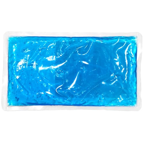 JEVX Bolsa hielo para lesiones Frío y Calor 22x12cm, Bolsa Gel Frio para Lesiones, Compresa Gel Calor Reutilizable para Congelador y Microondas