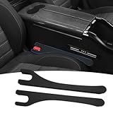 zmoso 2PCS Car Seat Gap Filler, Black Soft Crevice Blocker to Fill The Gap Between Seats and Console, Cars Interior Accessories Stop Cellphone Wallet Keys Coins from Dropping