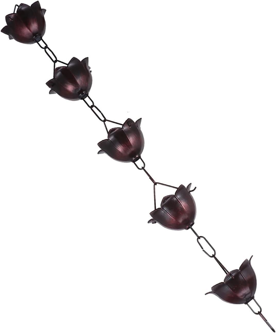 Rain Chains Rain Chain for Downspouts, Aluminum Alloy Eaves Chain Rain, Chain Rain Chains for Outside Gutter downspout Extension