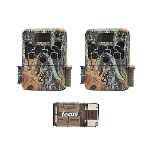 Browning Trail Cameras Strike Force Extreme 16 MP Game Cameras (2-Pack) Bundle with USB Card Reader (3 Items)