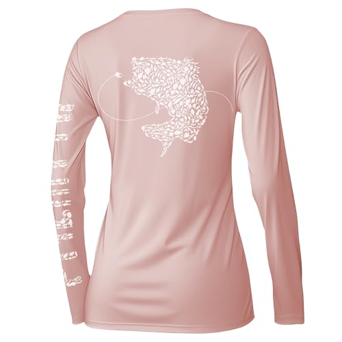 Palmyth Womens UPF 50+ Fishing Shirts Sun Protection Long Sleeve T-Shirt