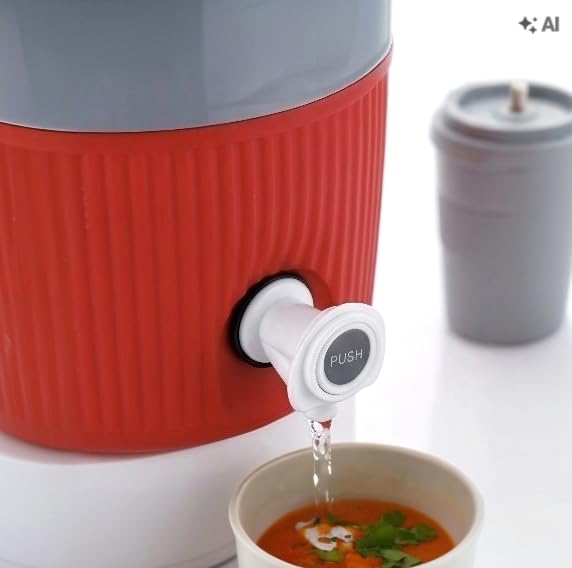 Image of Insulated Water Jug with Leak Proof Tap, 3 Litre, Red | eco Friendly