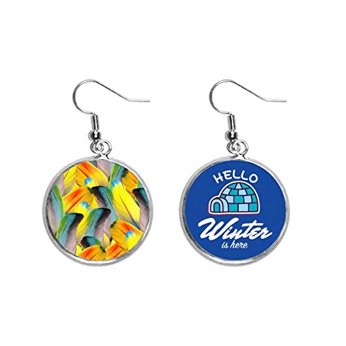 Pendientes de madera abstractos para looks de oficina y cenas de invierno