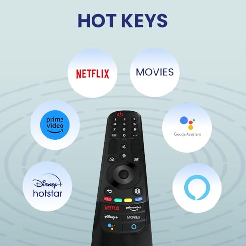 Image of LG TV Remote Compatible with LG Magic Smart WebOS 4K UHD OLED LED TV Models MR21GA MR22GA MR23GA MR24GA AKB76036207, Non-Voice Replacement Remote Control, LED 704 NVC