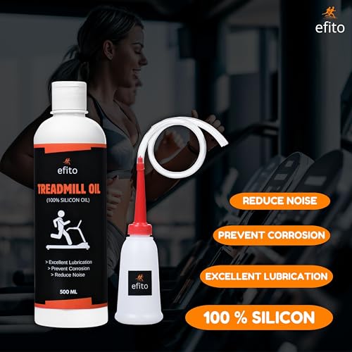 Image of High Viscosity Pure Silicone Treadmill Lubricant Oil for Belt - Premium Silicone Lubricant with Oil Dispenser for Smooth Performance & Longevity 200 ml