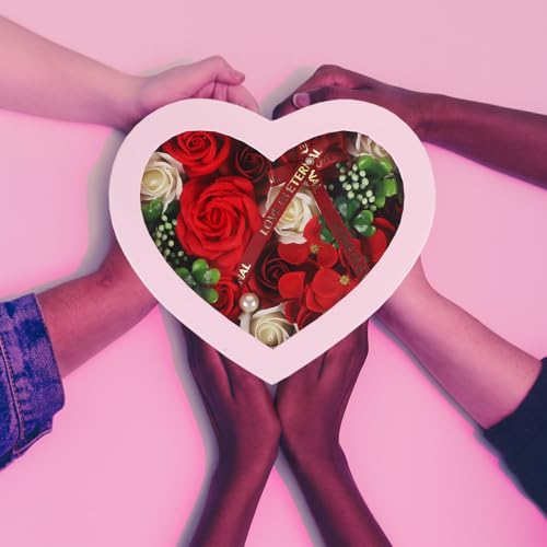 Boîte à fleurs en savonnette rouge, un décor floral solide sans entretien