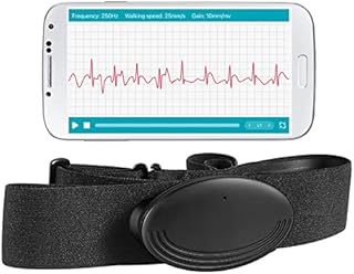 AUPALLA Continuously ECG Monitor with Heart Rate Monitor Chest Strap Bluetooth ANT+ Compatible with Strava Relive Zwift Wahoo Garmin Polar Peloton sports app, smart watches, gym equipment
