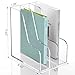 SANRUI Clear Vertical Magazine File Holder, Acrylic Desk Organizer and Storage Bins Holding for Magazines Binders, Notebooks, Envelopes A4 Folder Binder Holders Sorter, 3 Compartments
