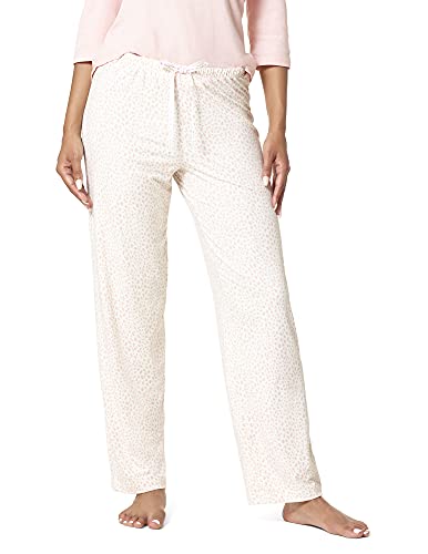 Hue Women's Printed Knit Long Pajama Sleep Pant, Sugar Swizzle-Cheetah Dot, X-Large #TOP9
