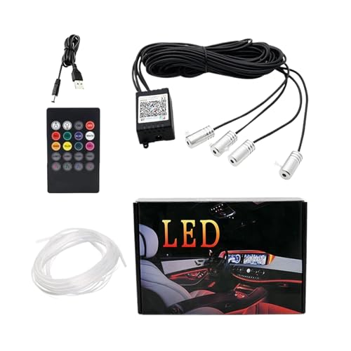 Kit de iluminación LED para coche con control por aplicación móvil